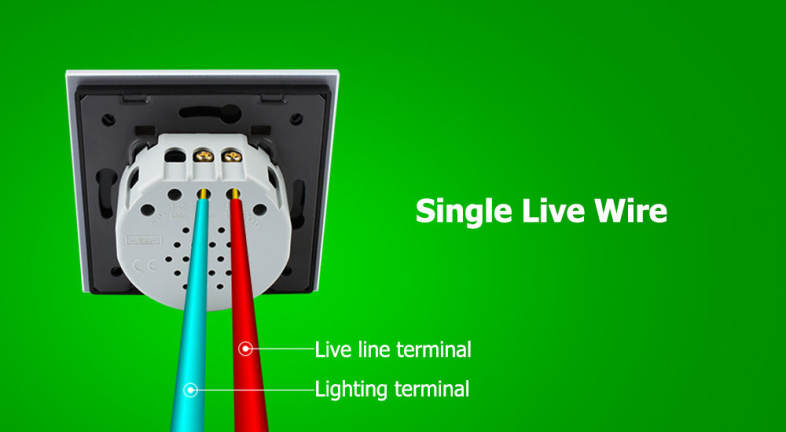 LIVOLO C7 Wall Light 2 Touch Switches Tempered Glass Panel