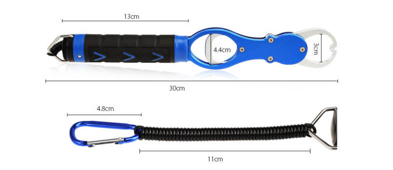 BL - 014 Aluminum Alloy Fishing Lip Gripper Grabber Fish Holder Weight Scale