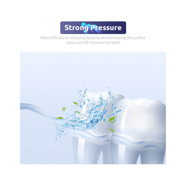 gustala LV190S Portable Manual Oral Irrigator Water Flosser Dental Spa