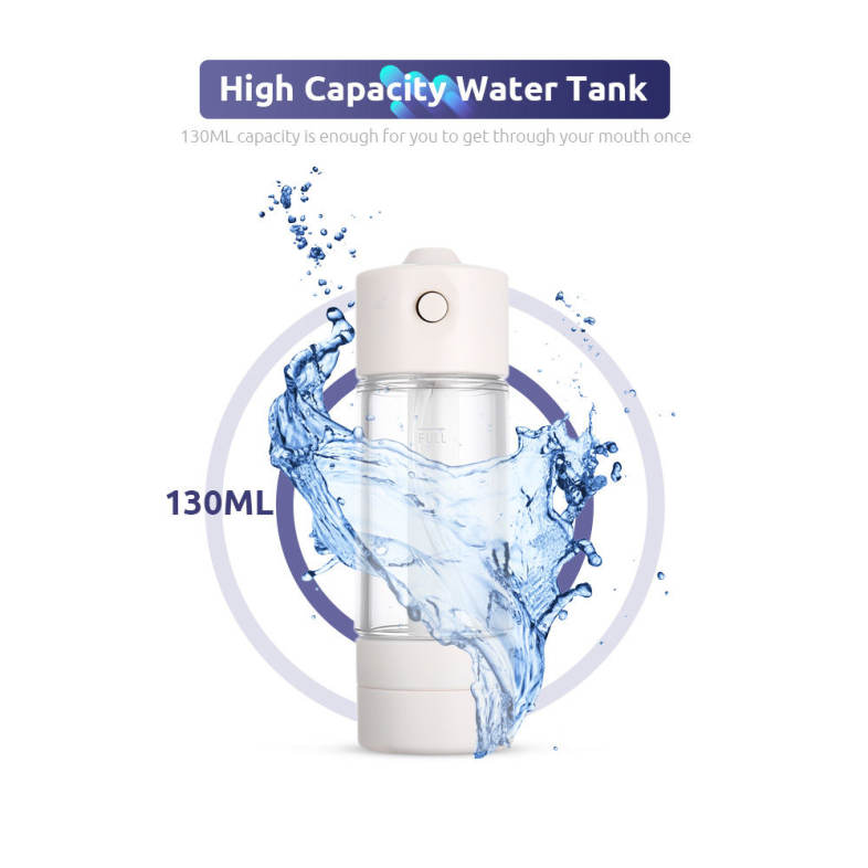 gustala LV190S Portable Manual Oral Irrigator Water Flosser Dental Spa