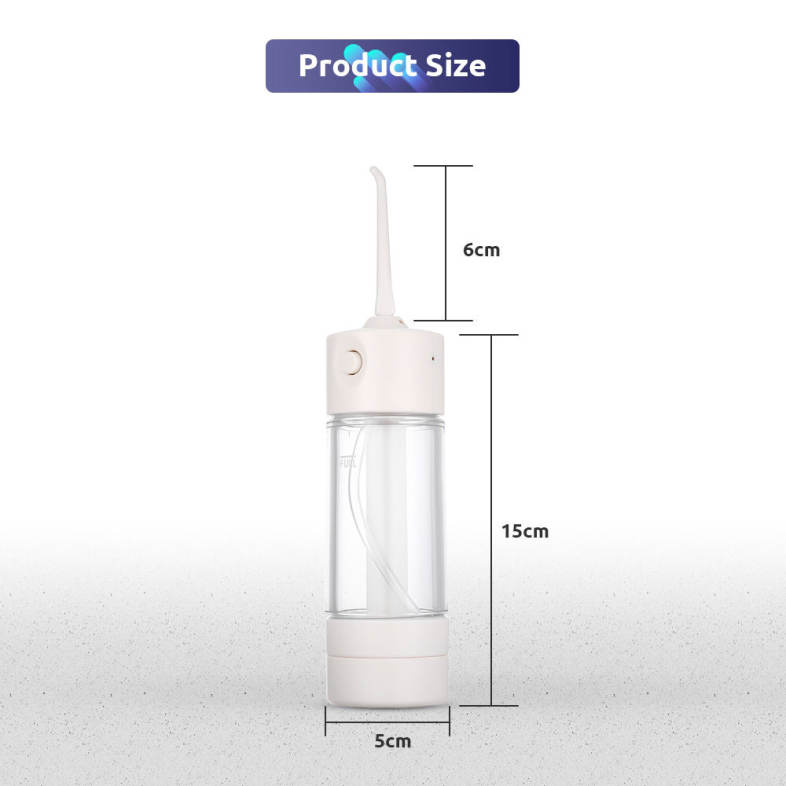 gustala LV190S Portable Manual Oral Irrigator Water Flosser Dental Spa