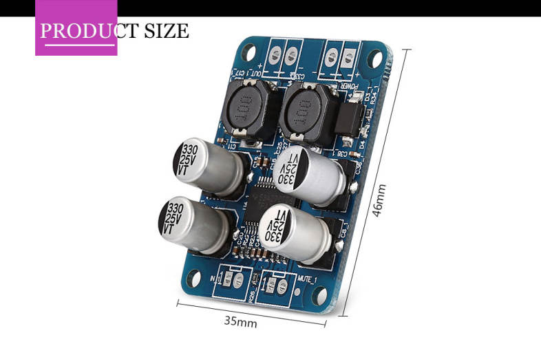 Landa Tianrui LDTR - WG0067 Mini 60W TPA3118 PBTL Mono Digital Amplifier Module