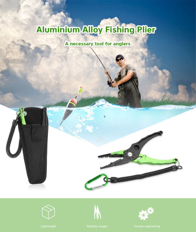 Outlife FG - 1026 Fishing Plier Hook Remover Braid Line Cutting / Split Ring 
