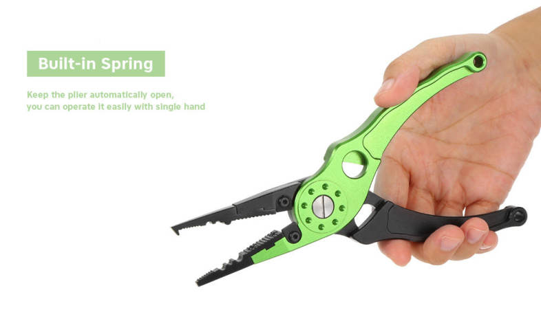Outlife FG - 1026 Fishing Plier Hook Remover Braid Line Cutting / Split Ring 