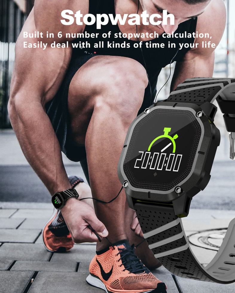 K5 Intelligent Smart Watch Blood Pressure IP68 Fitness Bracelet Color Display Sport Band