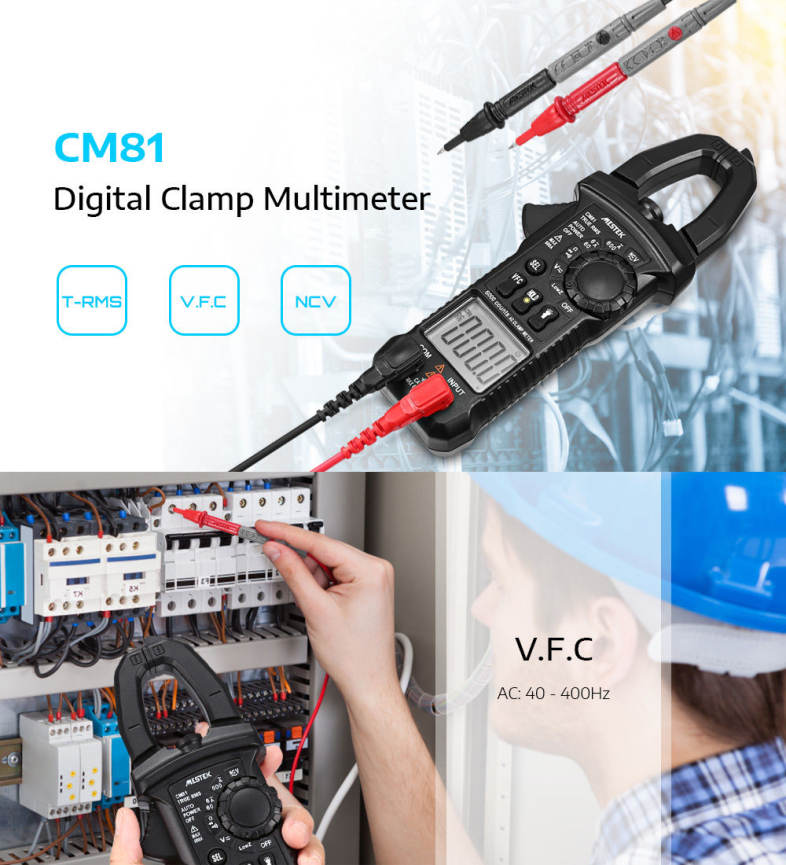 MESTEK CM81 Digital Clamp Meter Voltage Measurement Diagnostic Tool