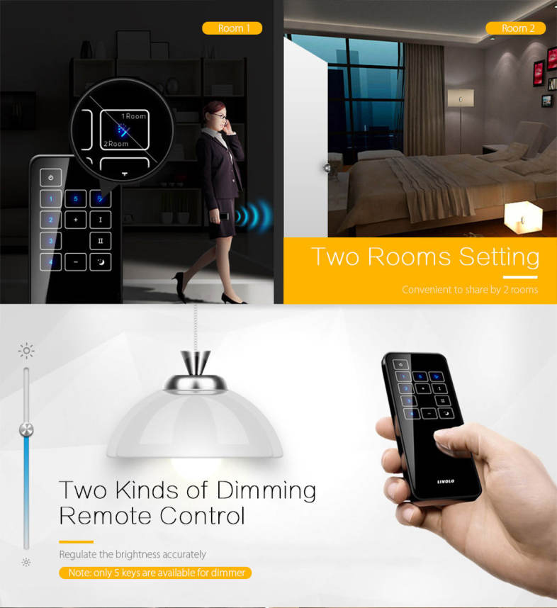 LIVOLO RMT03 Wireless Remote Controller for Touch Screen Wall Light Switch 
