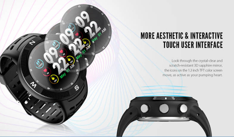 NO.1 F18 Smartwatch Sports Bluetooth 4.2 IP68 Waterproof Call / Message Reminder Pedometer Sleep Monitoring