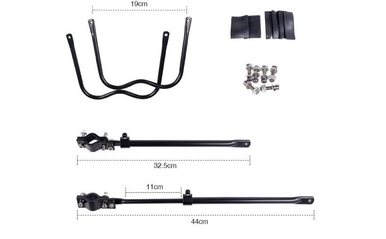 Deemount Bike Cycling Rear Carrier Shelves Quick Release Pannier Rack Seat