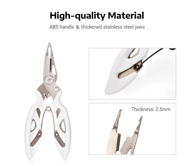 Outlife FG - 1007A Fishing Plier Braid Cutter Hook Remover Split Ring