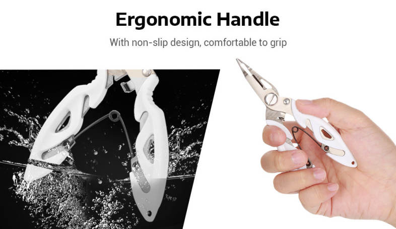 Outlife FG - 1007A Fishing Plier Braid Cutter Hook Remover Split Ring