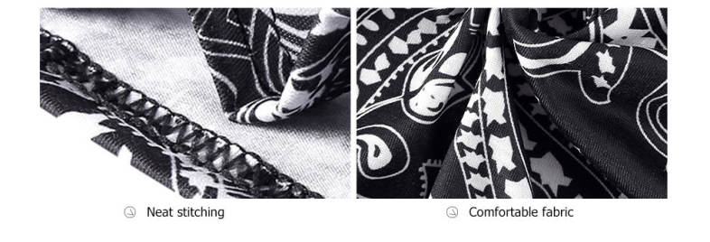 Trendy Round Collar Long Sleeve Ethnic Print Women T-shirt Dress