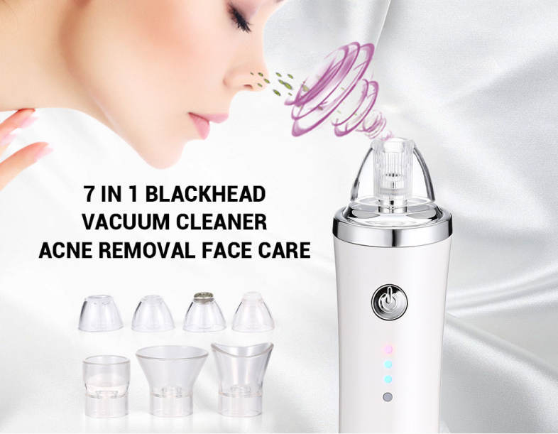 Kemei KM - 1871 7 in 1 Blackhead Vacuum Cleaner Beauty Suction Acne Removal Face Care