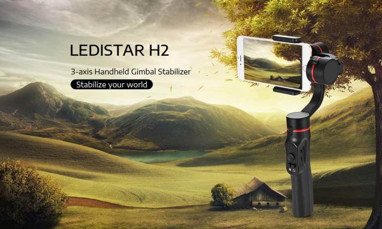Ledistar H2 3-axis Handheld Gimbal Multiple Detection for GoPro / Smartphone