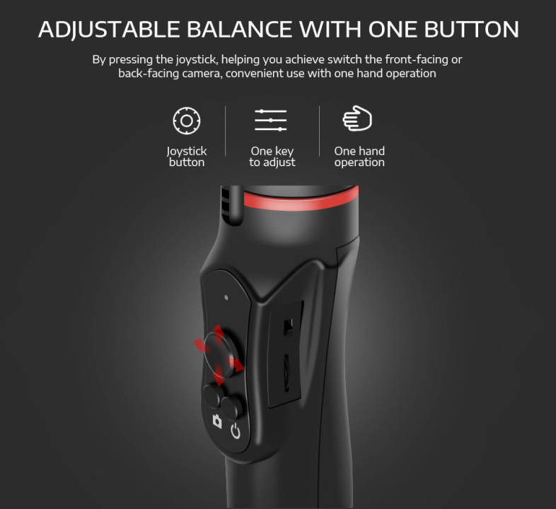 Ledistar H2 3-axis Handheld Gimbal Multiple Detection for GoPro / Smartphone