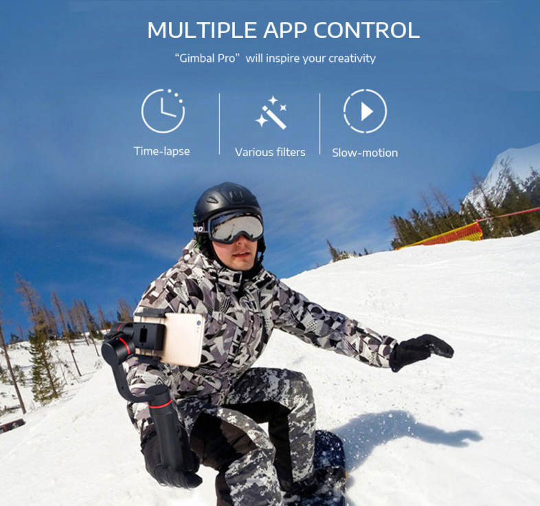 Ledistar H2 3-axis Handheld Gimbal Multiple Detection for GoPro / Smartphone