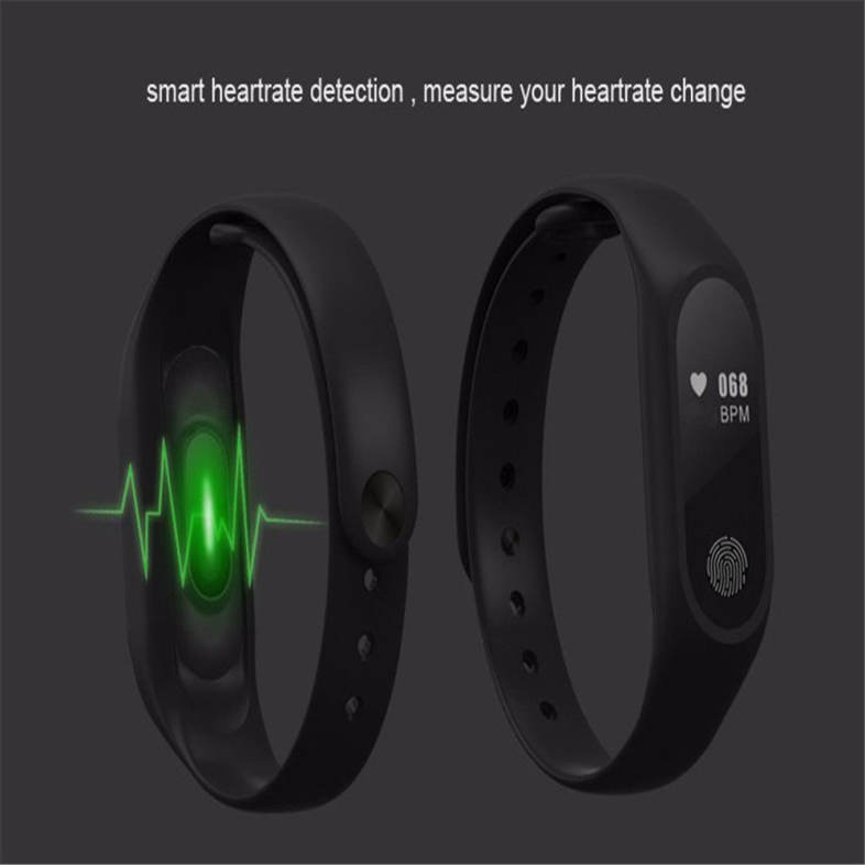 M2 Waterproof Fitness Smart Bracelet Heart Rate Monitor for iPhone Android