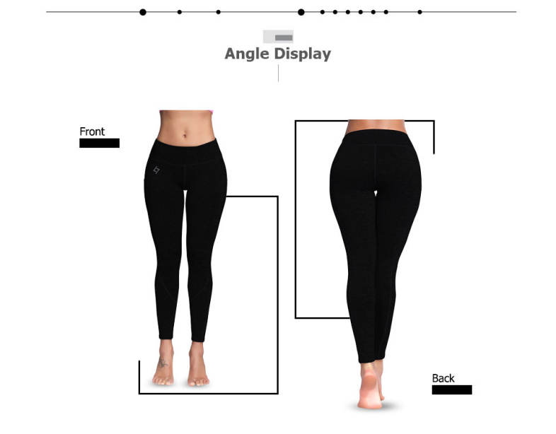 High Waist Pocket Skinny Elastic Solid Color Women Yoga Pants 