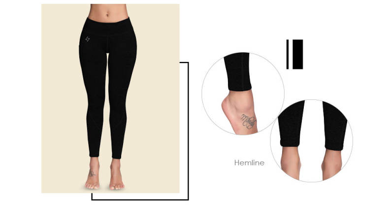 High Waist Pocket Skinny Elastic Solid Color Women Yoga Pants 