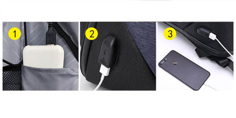 Anti-theft Business Backpack with USB Charging Port