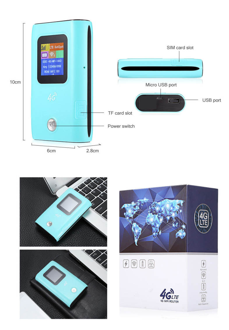 K13 4G Wireless Router Data Terminal High-speed WiFi Hotspot Portable Power Bank