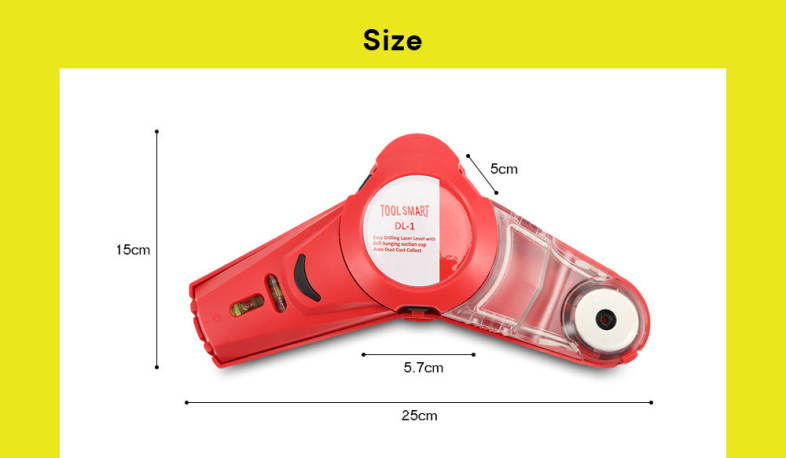 DL - 1 Drill Dust Collector with Laser Level for Picture Hanging 