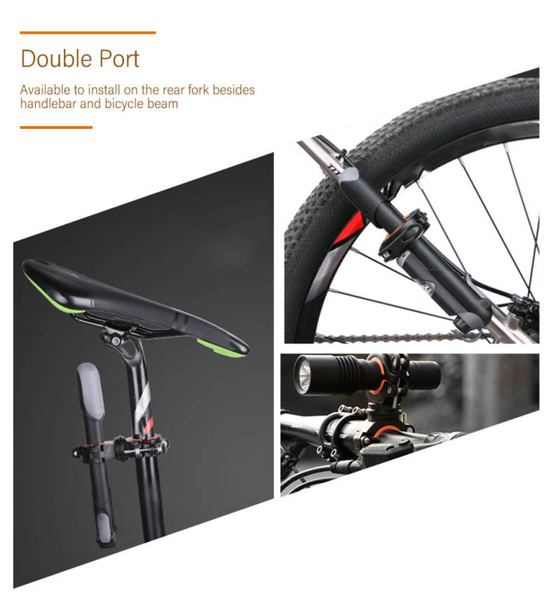 Wheelup 360 Degree Rotation Cycling Bicycle Flashlight Holder Bike Light Mount