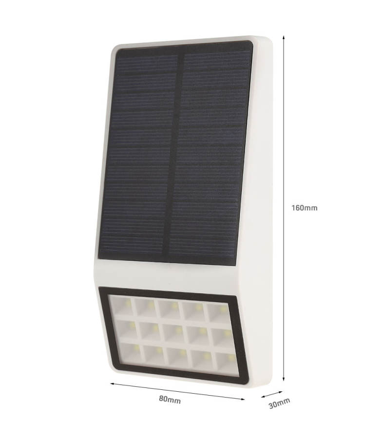 Outdoor LED Highlight Wall Lamp Polycrystalline Silicon Solar Panels
