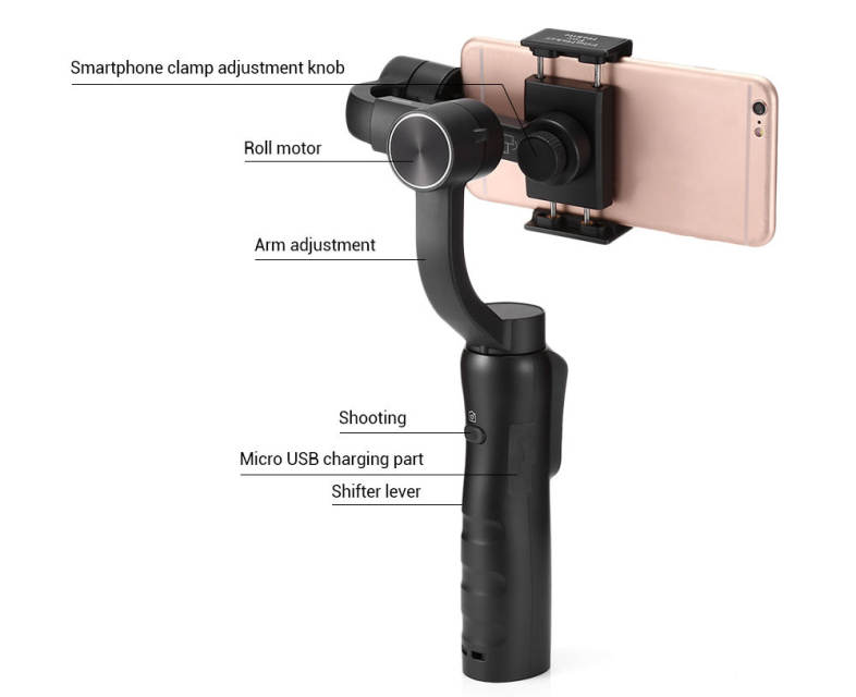 Mesuvida D - S5 3-axis Handheld Gimbal Stabilizer for Canon / Sony / GoPro 