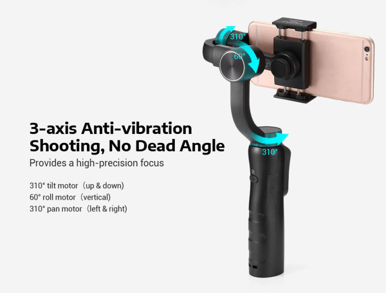 Mesuvida D - S5 3-axis Handheld Gimbal Stabilizer for Canon / Sony / GoPro 