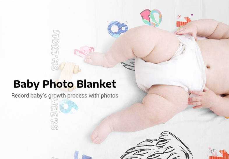 Newborn Baby Photo Blanket Creative Photography Background Cloth 