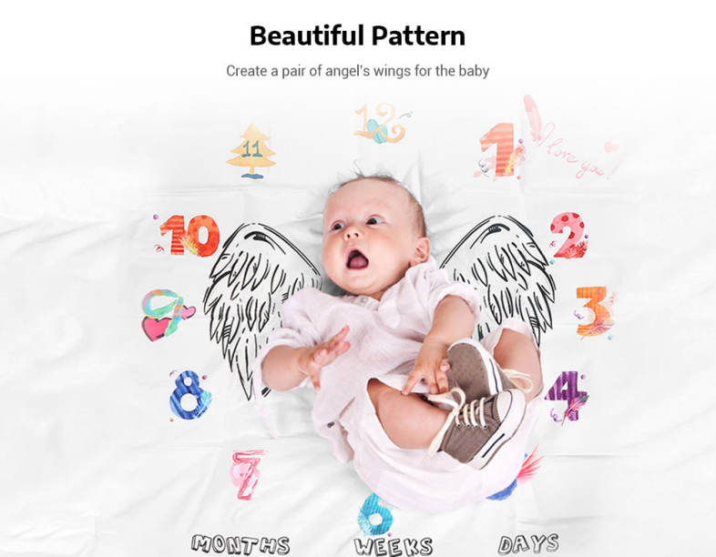 Newborn Baby Photo Blanket Creative Photography Background Cloth 