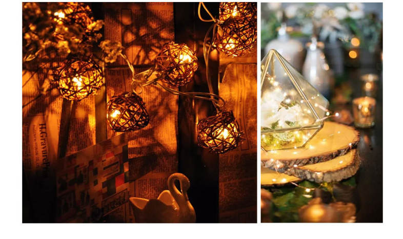 LH - BT - 100RGB 100 LEDs Fairy Copper String Light DIY Shape with App Control