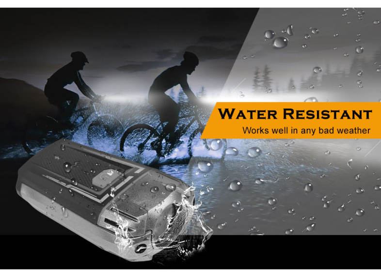 Bicycle USB Rechargeable Headlight Safety Helmet Flashlight for Mountain Bike 