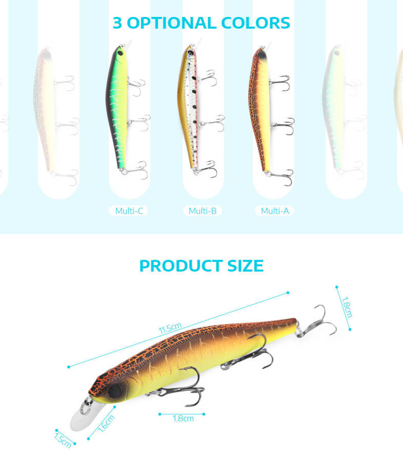 A FISH LURE Artificial Fishing Lure Bait with Sharp Hooks