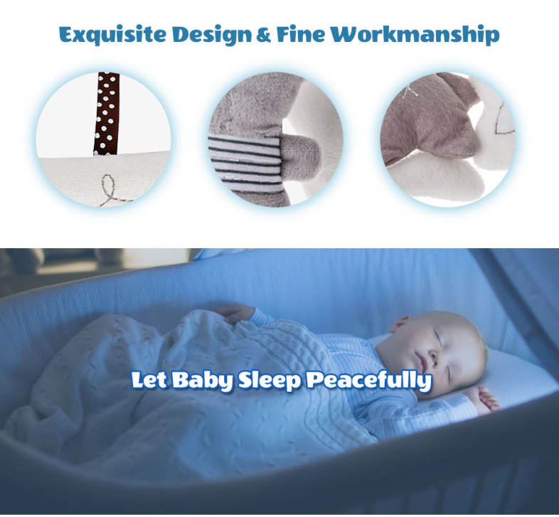 Baby Bed Trailer Pendant Rattle Hanging Musical Plush Toy