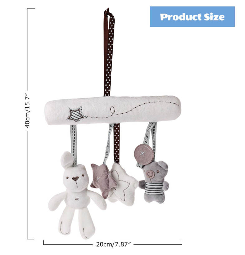 Baby Bed Trailer Pendant Rattle Hanging Musical Plush Toy
