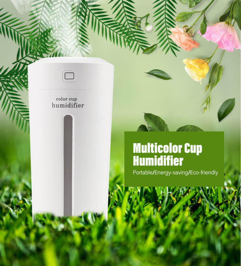 Multicolor Cup Humidifier Electric Portable Air Purifier