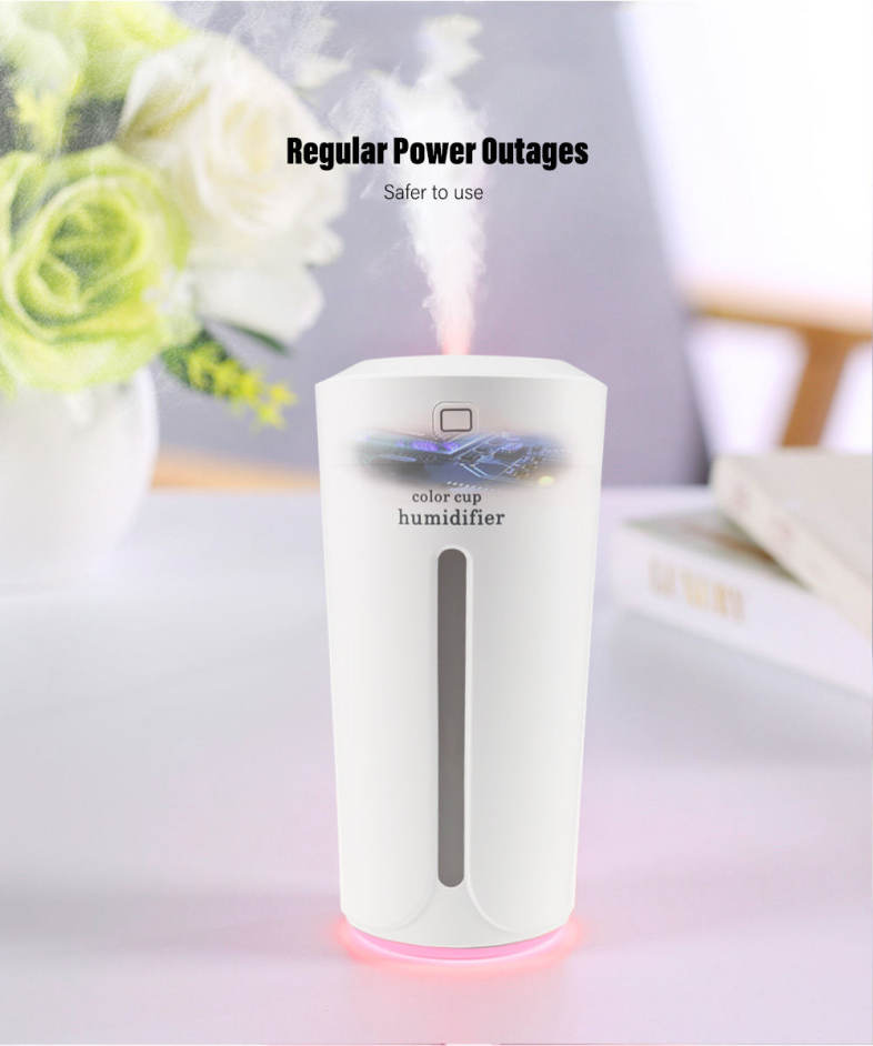 Multicolor Cup Humidifier Electric Portable Air Purifier