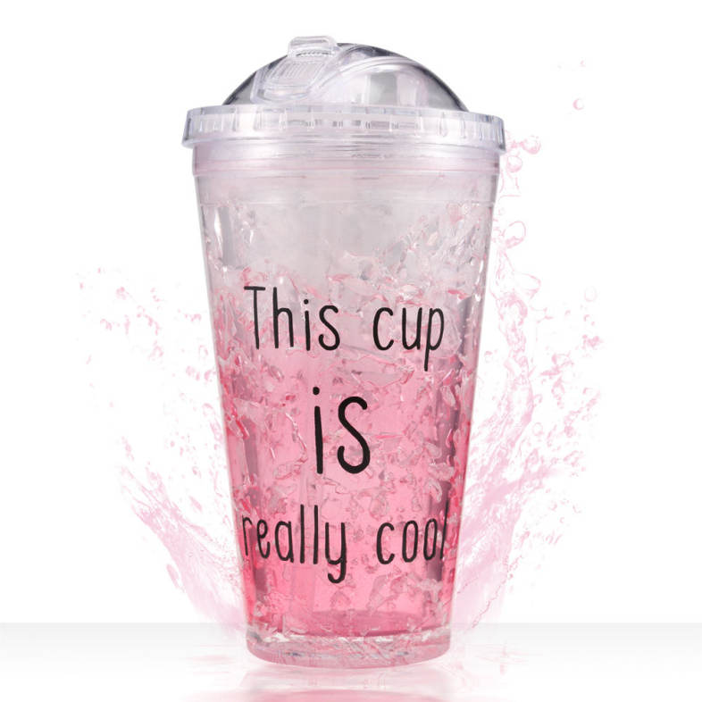 Ice Double Plastic Cool Summer Juice Ice Cool Cup