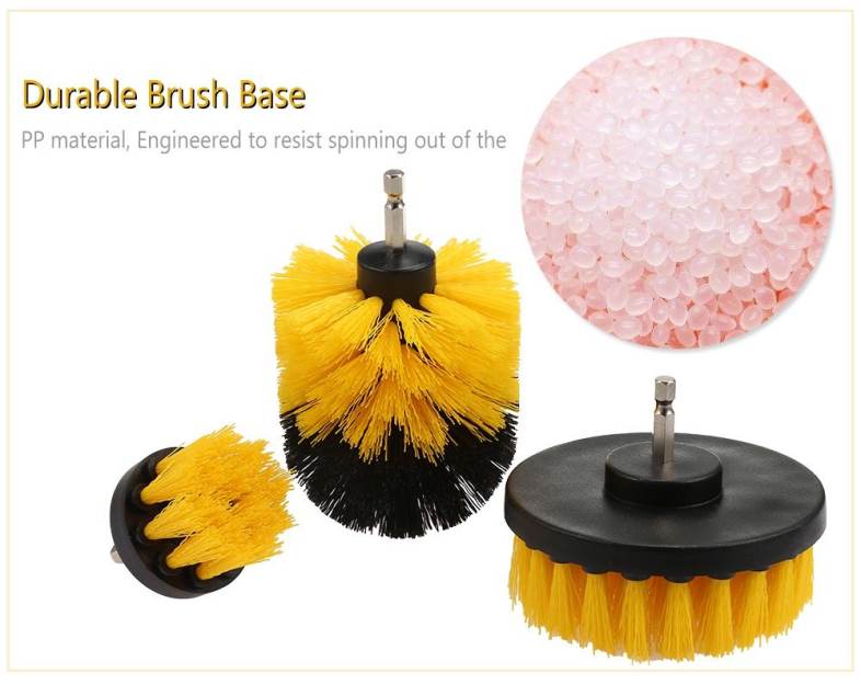 3PCS Electric Drill Cleaning Nylon Brush