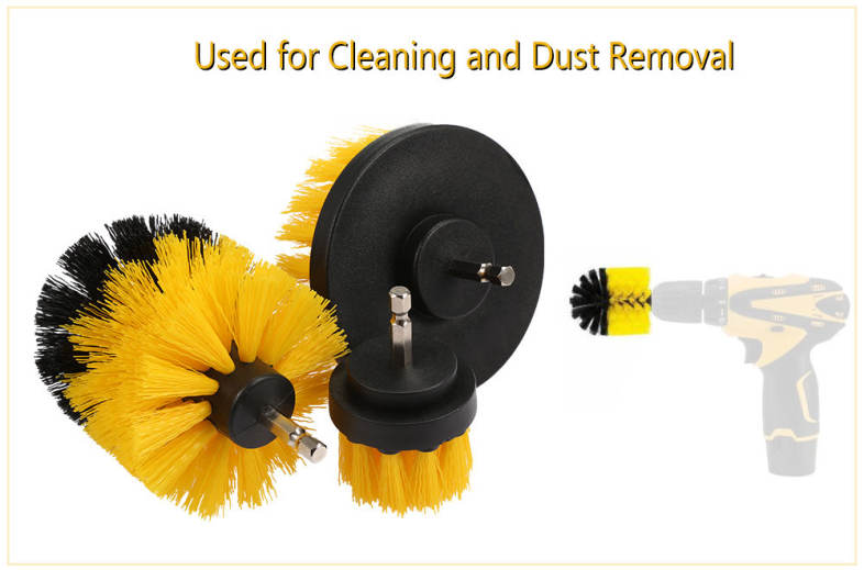 3PCS Electric Drill Cleaning Nylon Brush