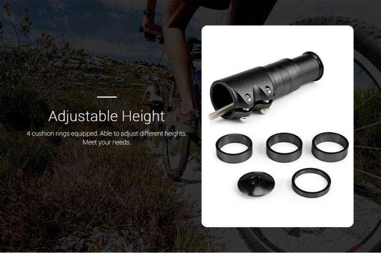 Deemount Bicycle Stem Increased Tube Extend Handlebar Heighten Bike Front Fork