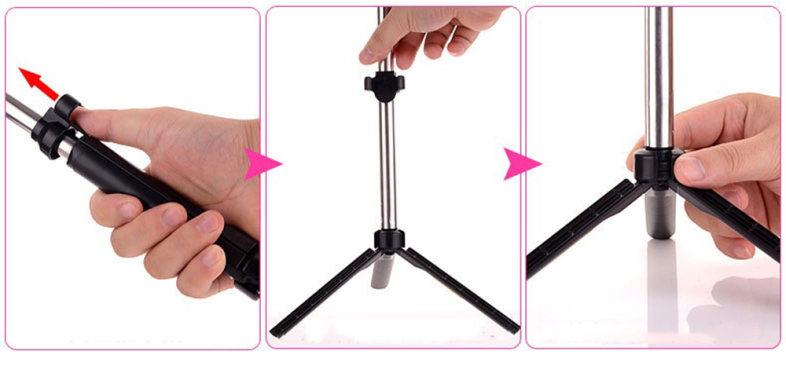 gocomma 3 in 1 Handheld Extendable Bluetooth Selfie Stick Tripod  Monopod Remote for iOS iPhone Android Smart Phone