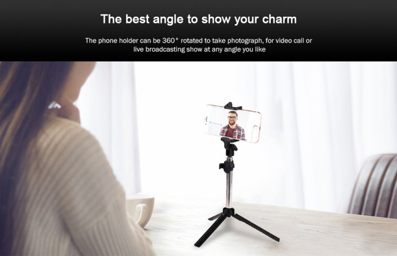 gocomma 3 in 1 Handheld Extendable Bluetooth Selfie Stick Tripod  Monopod Remote for iOS iPhone Android Smart Phone