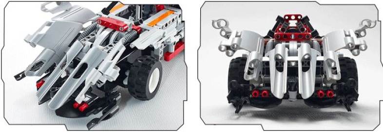 Creative 2 in 1 Electric DIY Assembled Building Blocks Car with Remote Control for Kids