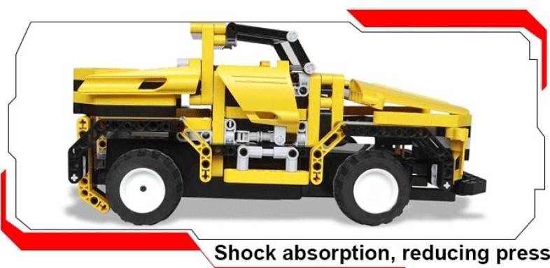 Creative 2 in 1 Electric DIY Assembled Building Blocks Car with Remote Control for Kids