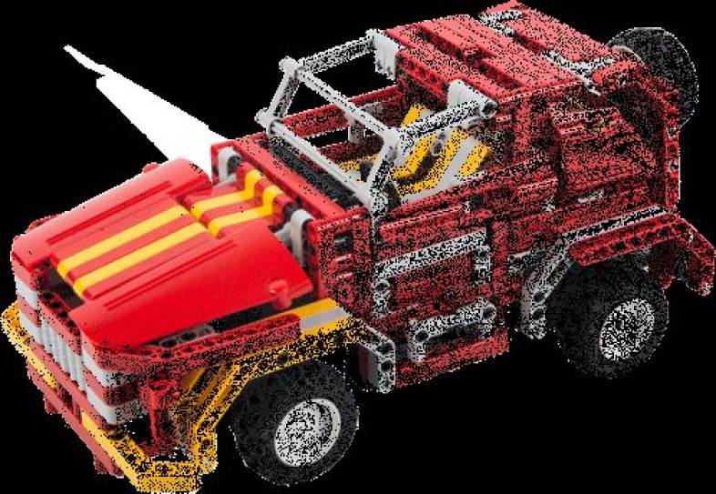 Creative 2 in 1 Electric DIY Assembled Building Blocks Car with Remote Control for Kids