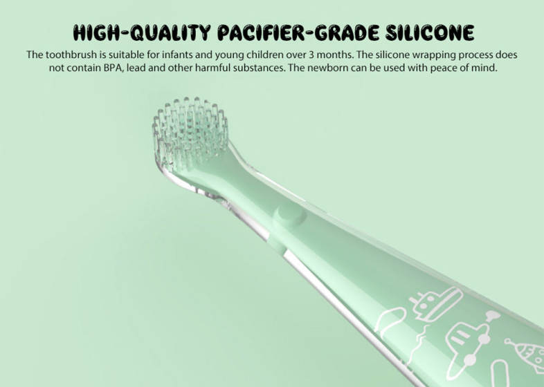 2-in-1 Baby Pacifier-grade Silicone Toothbrush Teether from Xiaomi Youpin
