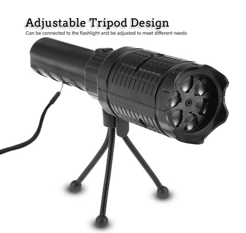 Handheld LED Flashlight Projection Lamp with 4 Slide Cards